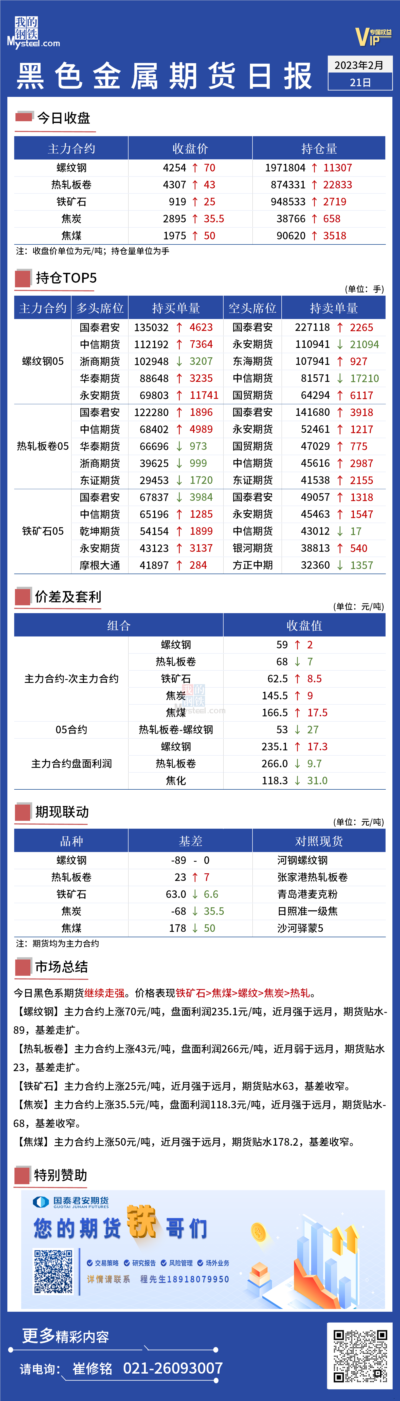 Mysteel日报：黑色金属期货继续走强